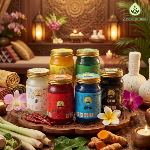 ยาหม่องสปา สยามบัวขาว การนวดตำรับโบราณ ที่ร้านนวดมือโปรเลือกใช้