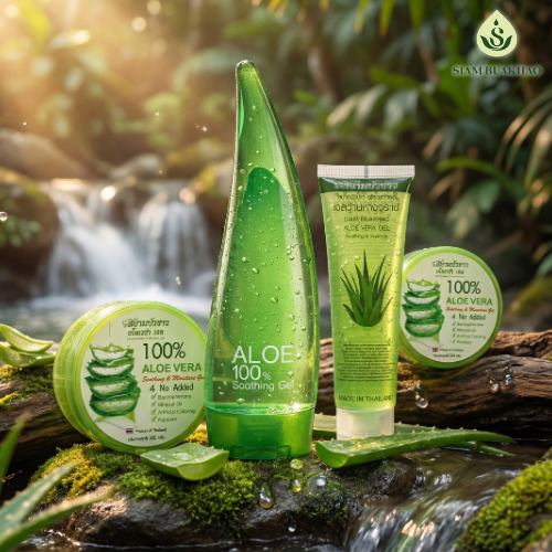 เจลว่านหางจระเข้ สยามบัวขาว ฟื้นฟูผิวฉ่ำน้ำ ด้วยวิถีธรรมชาติ